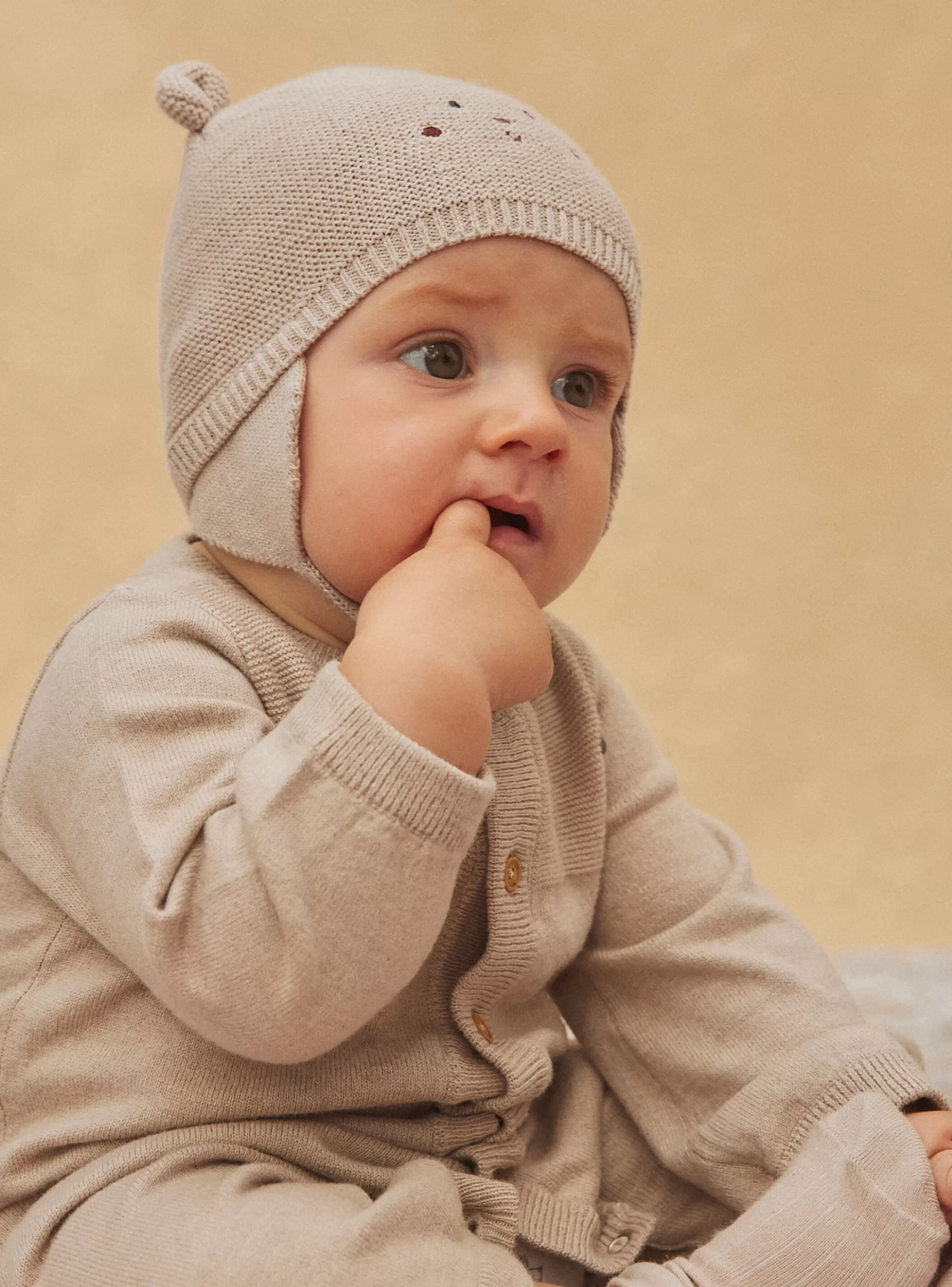 Shop Sergent Major Bonnet noix en tricot