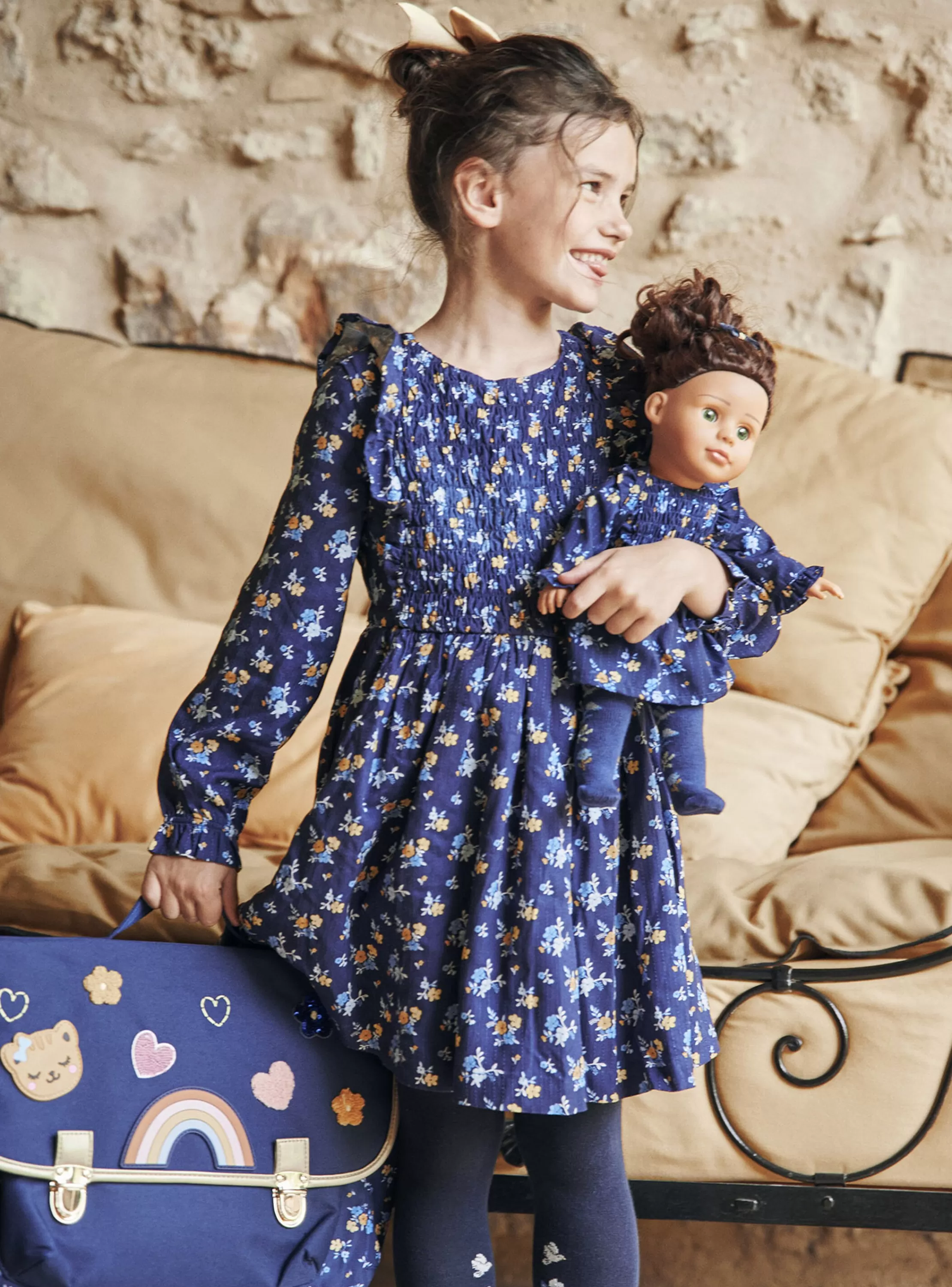 Flash Sale Sergent Major Ensemble pour poupée "Mon Adorable Poupée" robe, collant et sac à dos