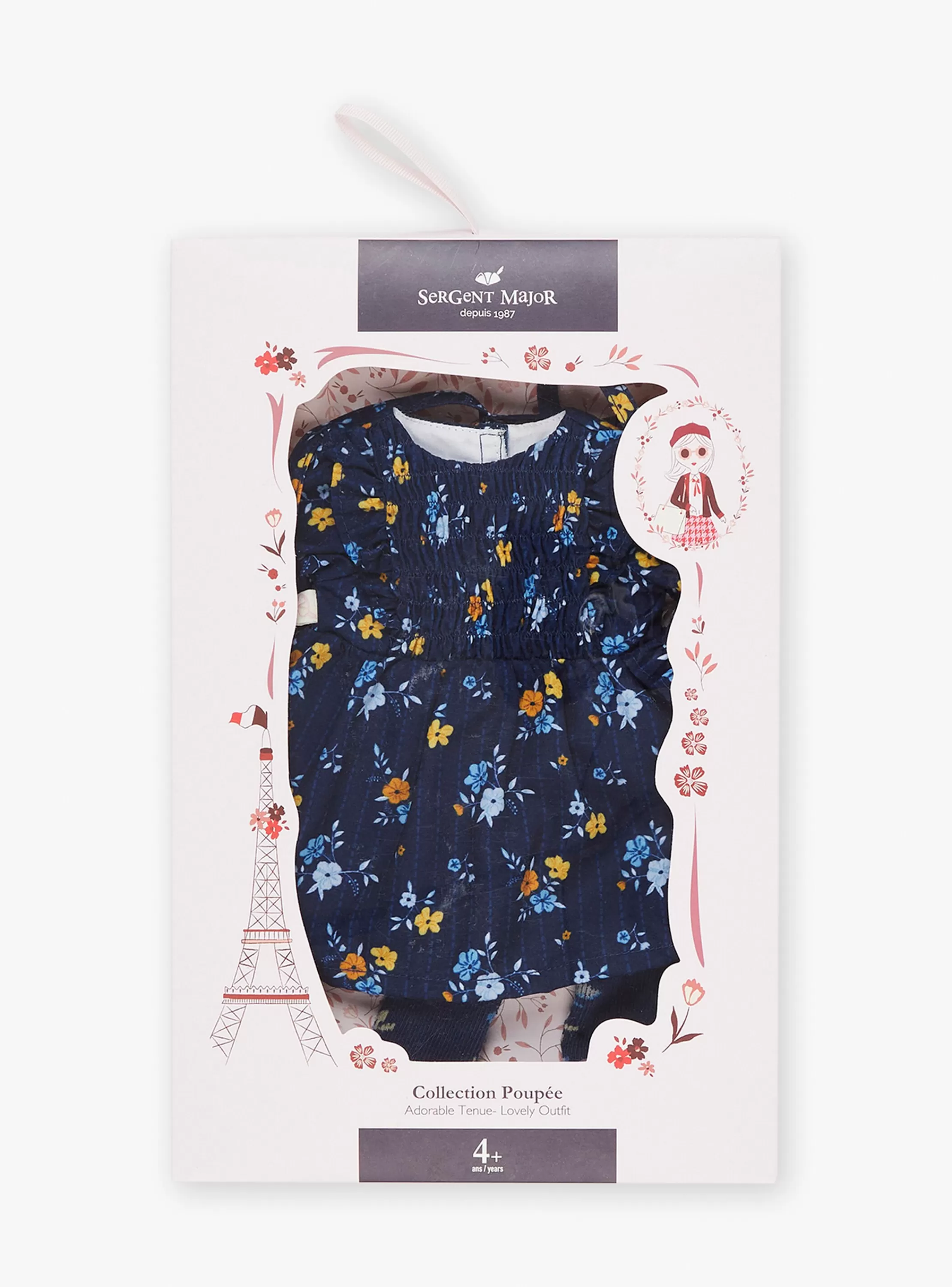 Flash Sale Sergent Major Ensemble pour poupée "Mon Adorable Poupée" robe, collant et sac à dos