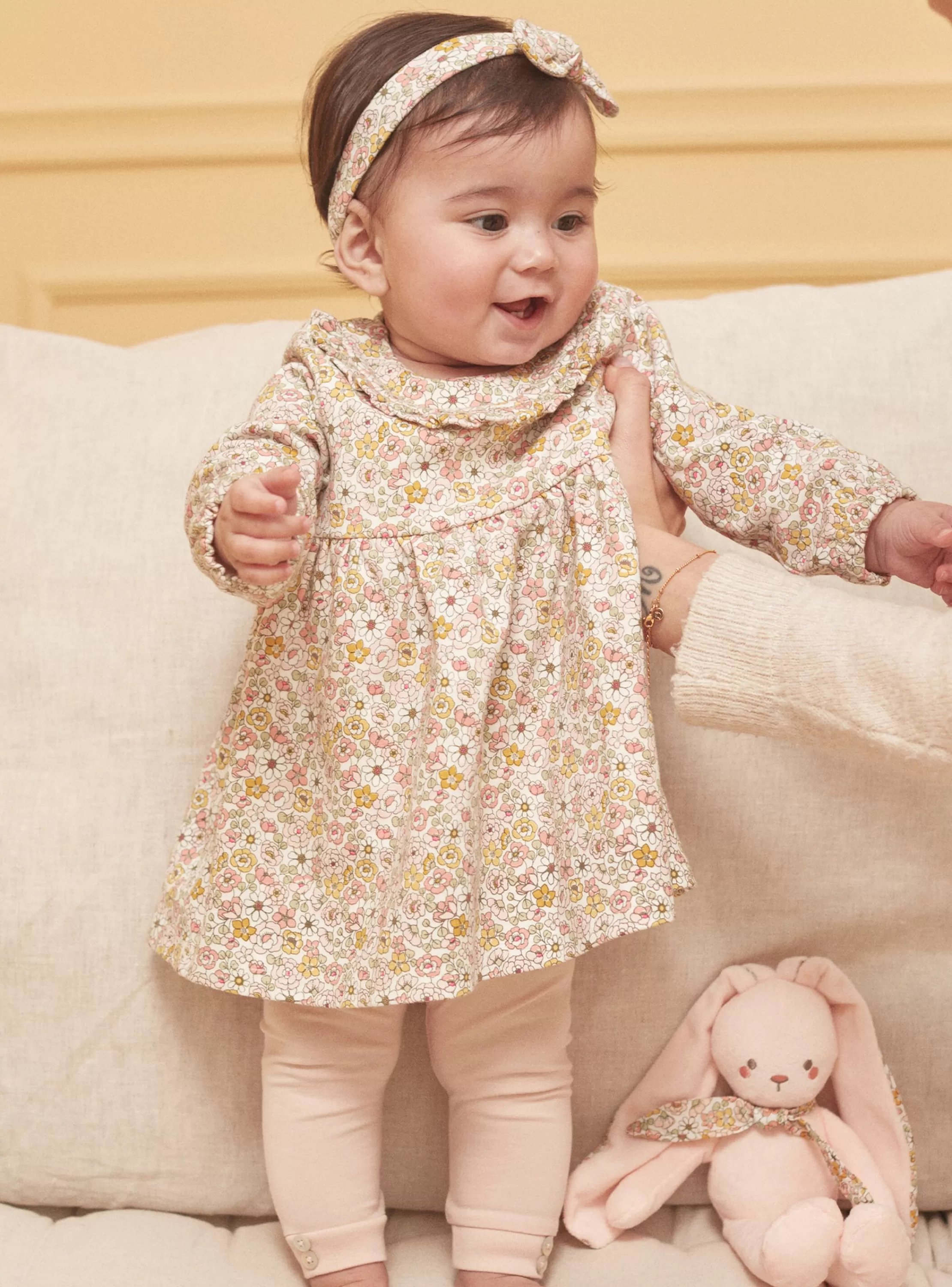 Best Sergent Major Ensemble robe, pantalon et bandeau écru
