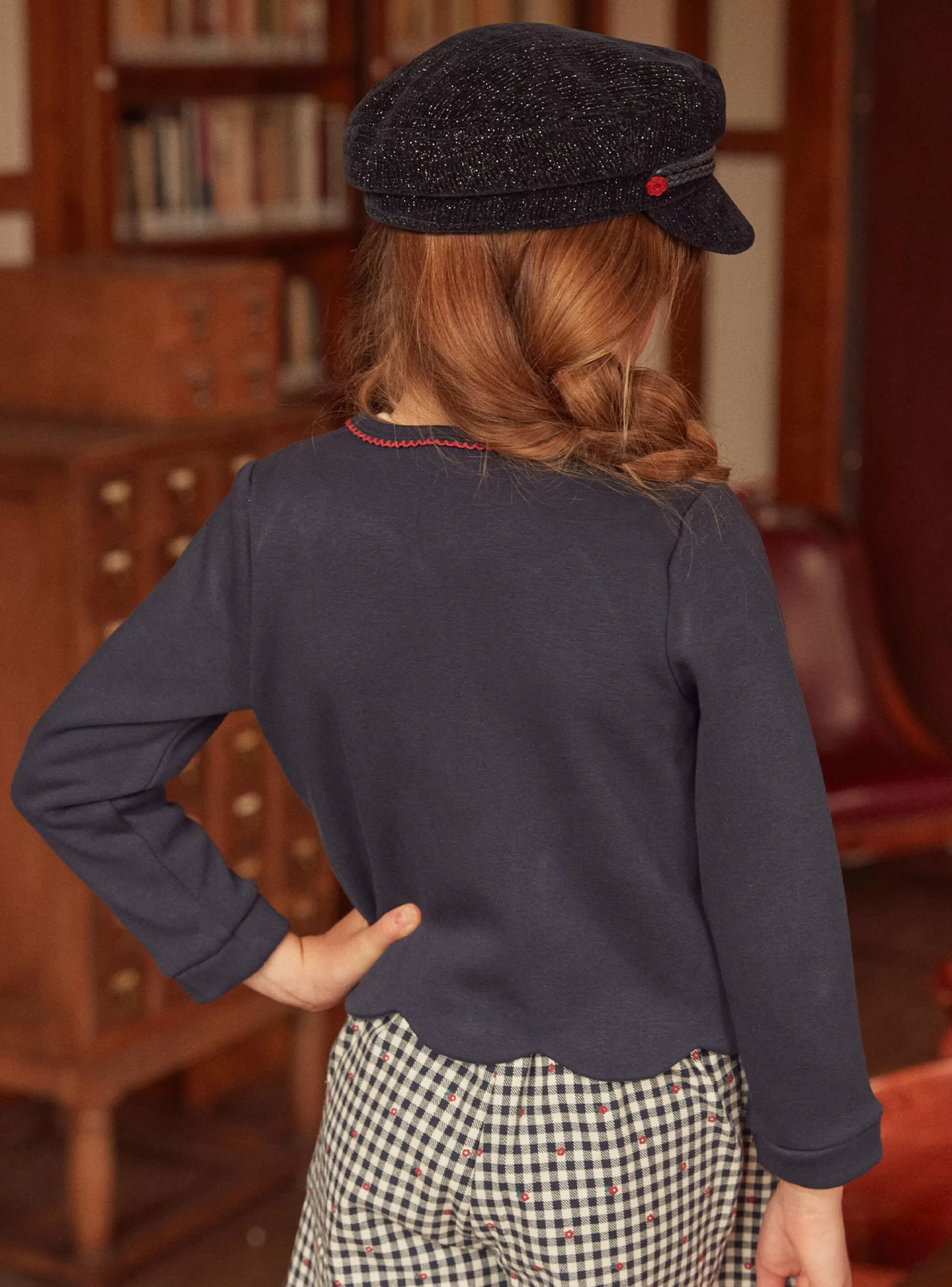 Cheap Sergent Major Gilet à broderies fleurs