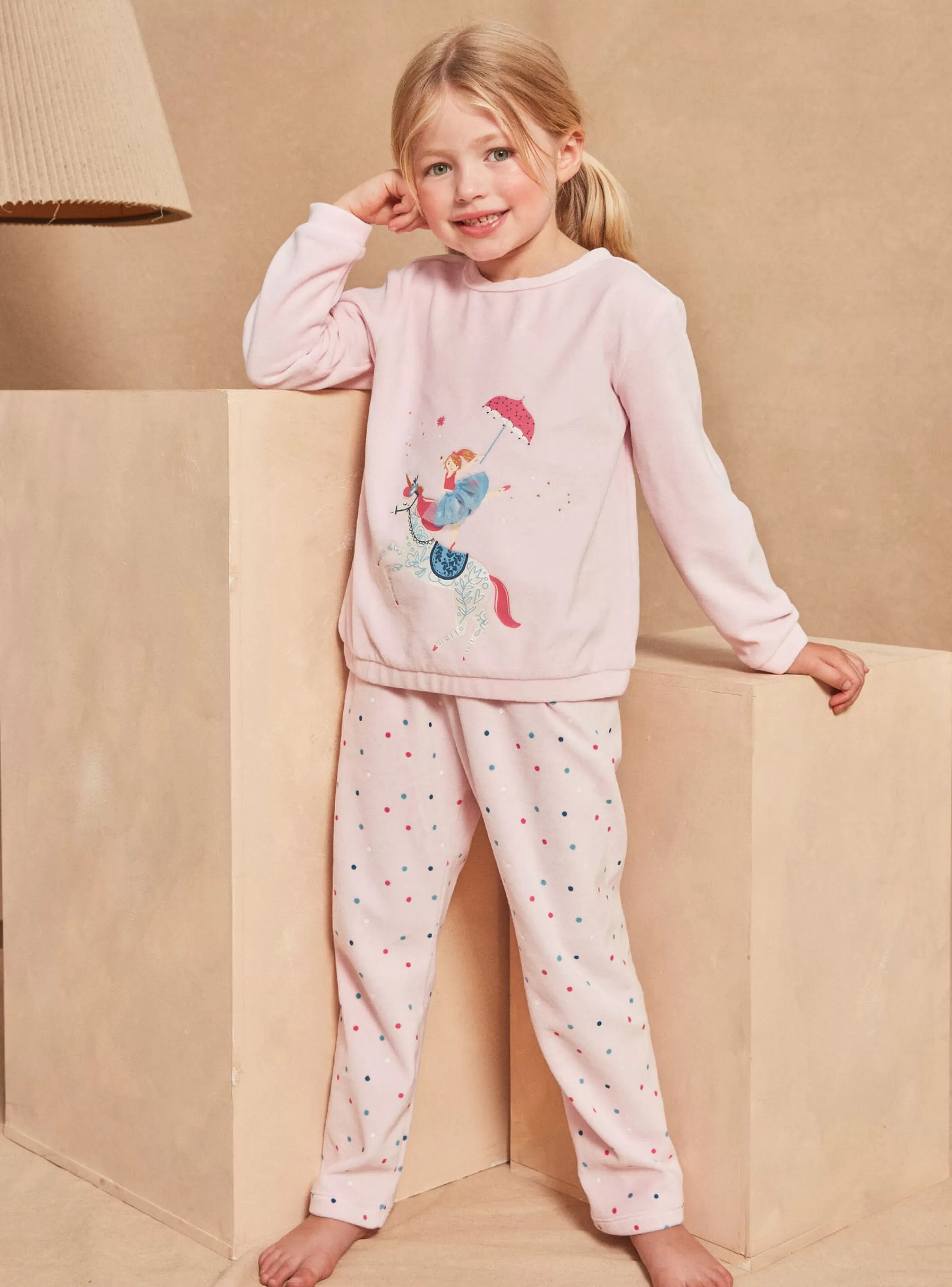 Flash Sale Sergent Major Pyjama rose en velours