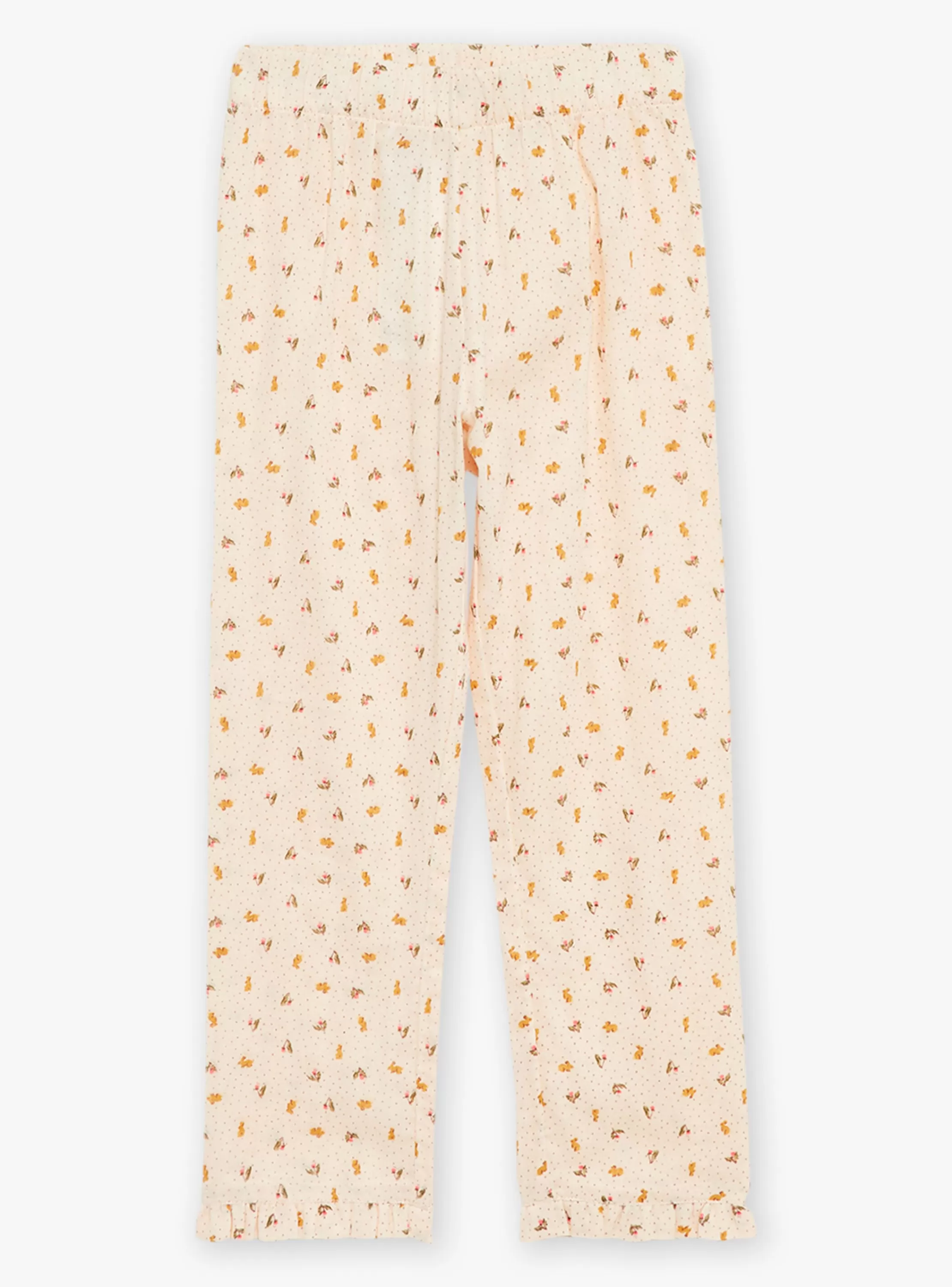 Clearance Sergent Major Pyjama rose pâle en gaze de coton à imprimé fleuri