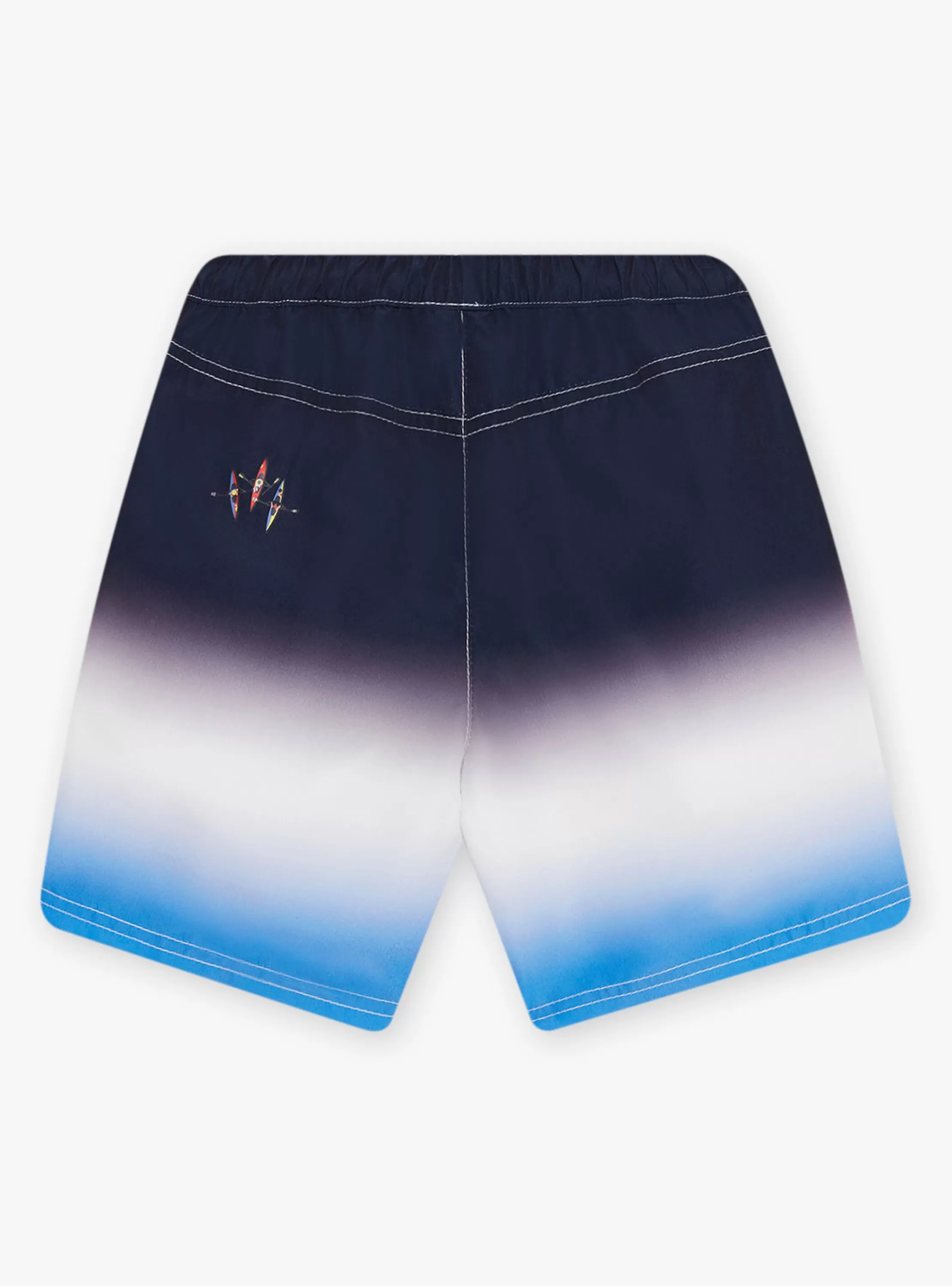Clearance Sergent Major Short de bain bleu dégradé à rayures rouge enfant garçon