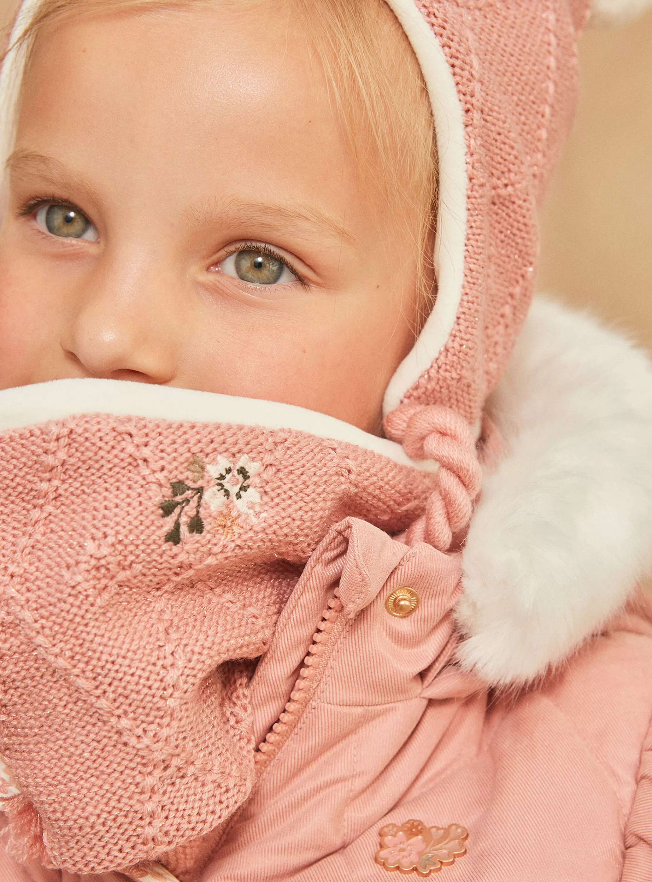 Hot Sergent Major Snood rose en tricot